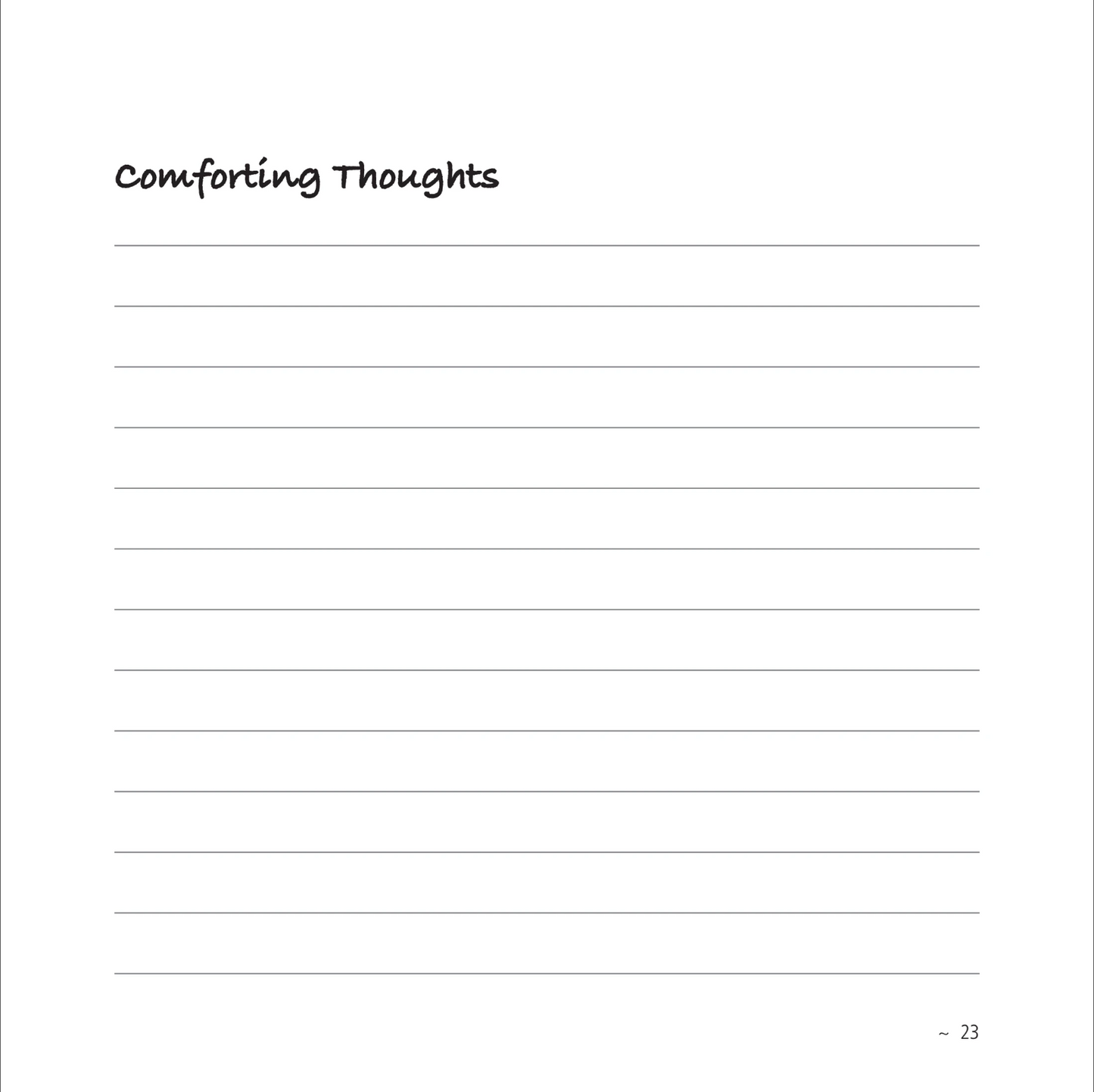 My Comfort Book